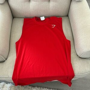 Gym Shark Arrival Tank Top Medium Red